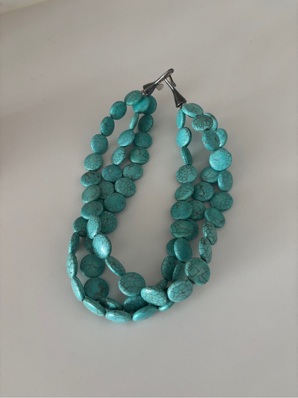 Stella and Dot Retired Turquoise Beaded Multi-Strand Necklace